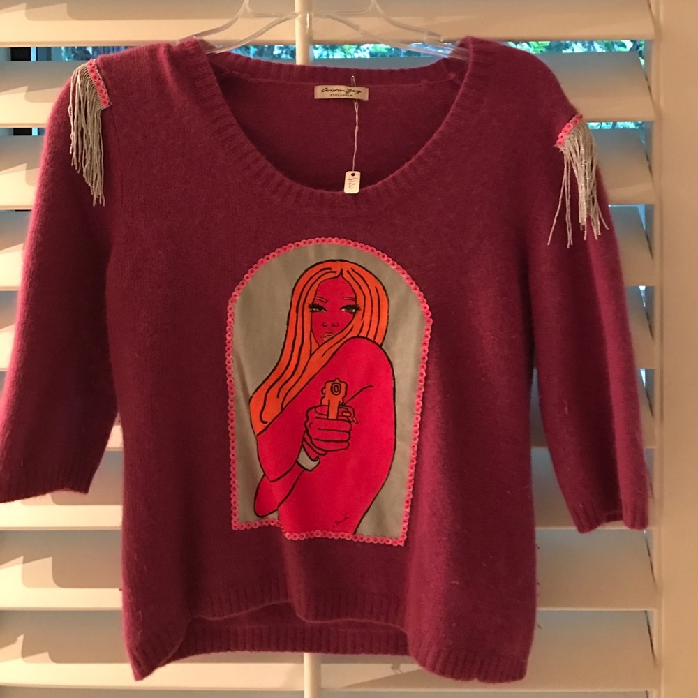 Artist one of a kind vintage sweater