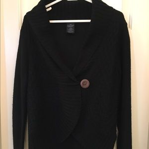 Black cardigan style sweater