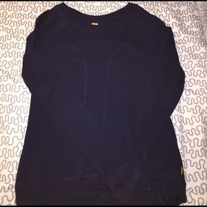 Navy blue long sleeve shirt