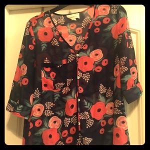 Paper Crown + Rifle Paper Co. blouse