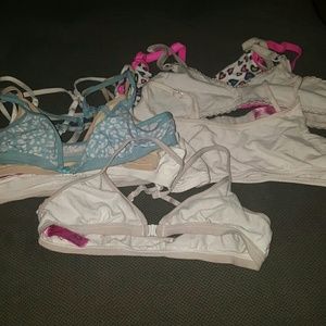 Lot of 10 girls bras