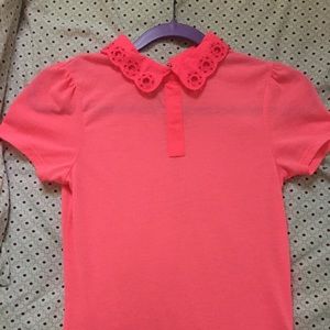 Ted Baker Bright Pink Collared Tee