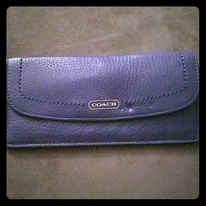 Navy Blue Coach Wallet