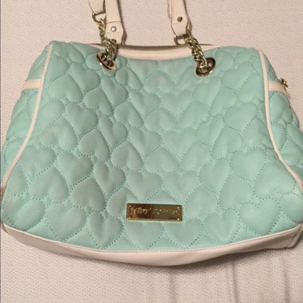 Betsey Johnson "Be Mine" Quilted Heart Purse
