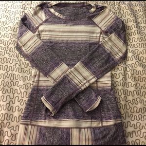 Purple striped long sleeve from lululemon.