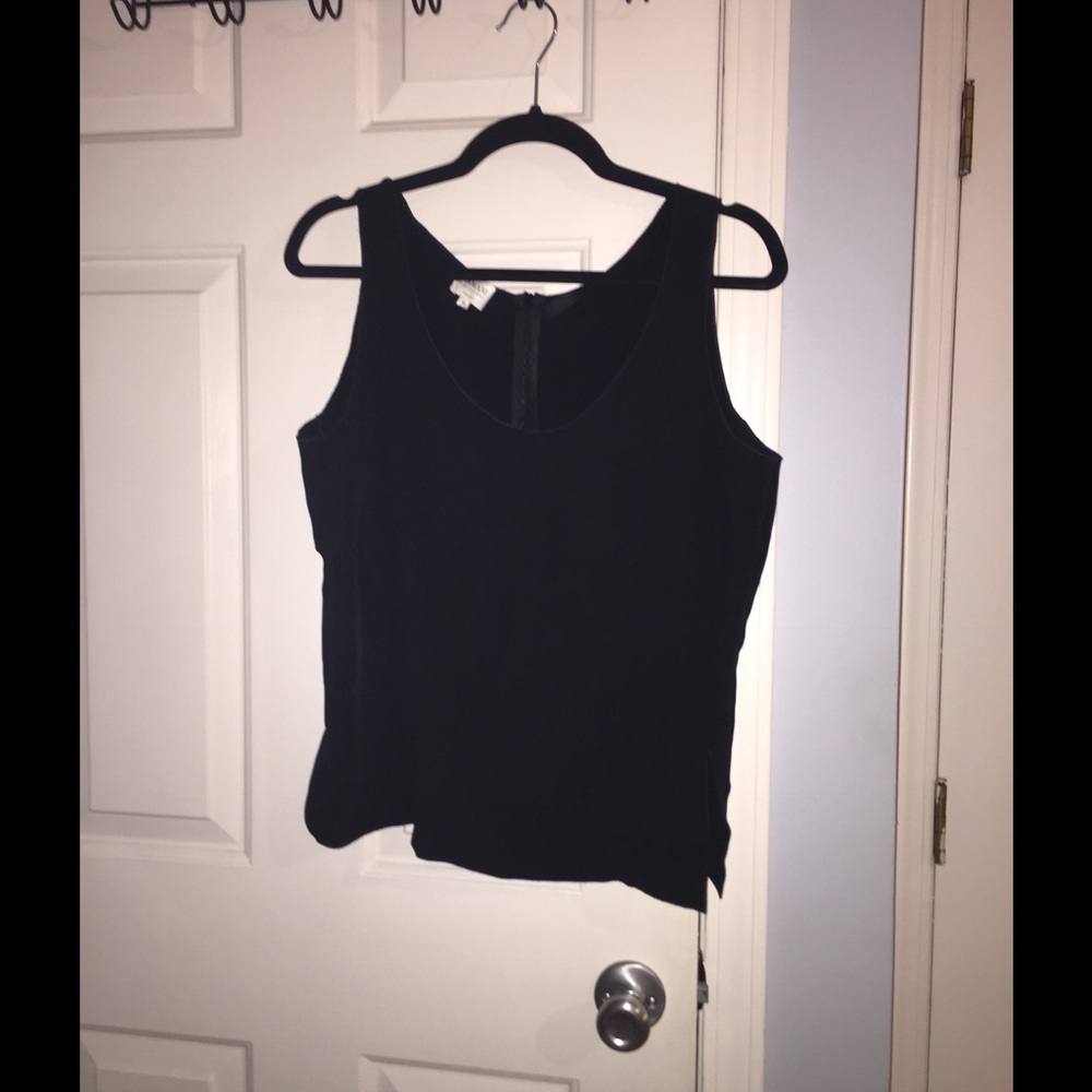 Armani Collezioni silk tank top black