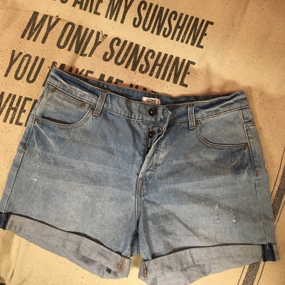 Roxy high waisted "mom" shorts