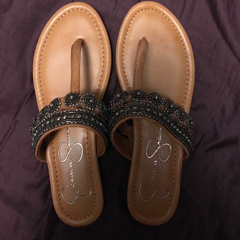 Jessica Simpson Flip flop sandal actual size 8