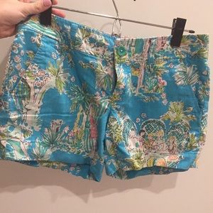 Lily Pulitzer beach print shorts
