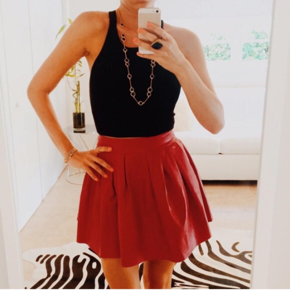 Tobi Faux Leather Skirt ❤️