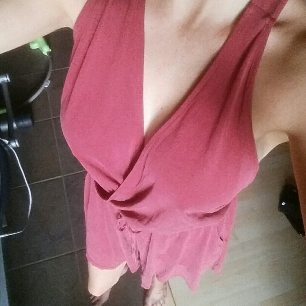 Maroon romper