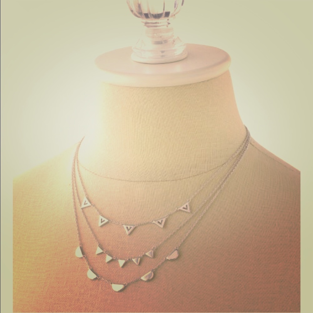 Pave' Chevron Necklace (3 in 1)