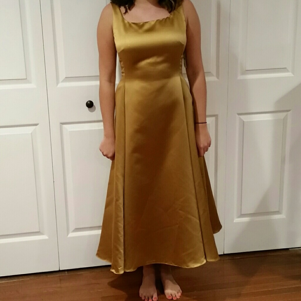 NWT Ralph Lauren Gold Gown