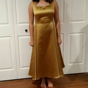 NWT Ralph Lauren Gold Gown
