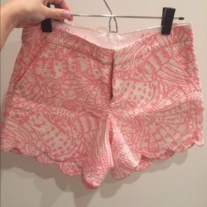Lilly Pulitzer scalloped buttercup shorts