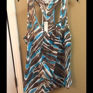 Trina Turk racerback tank size L