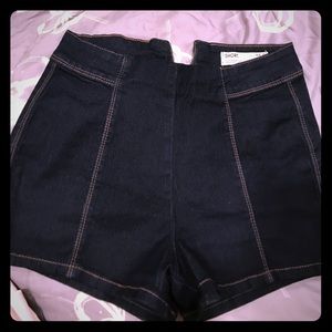 Soft High Waisted Denim Shorts