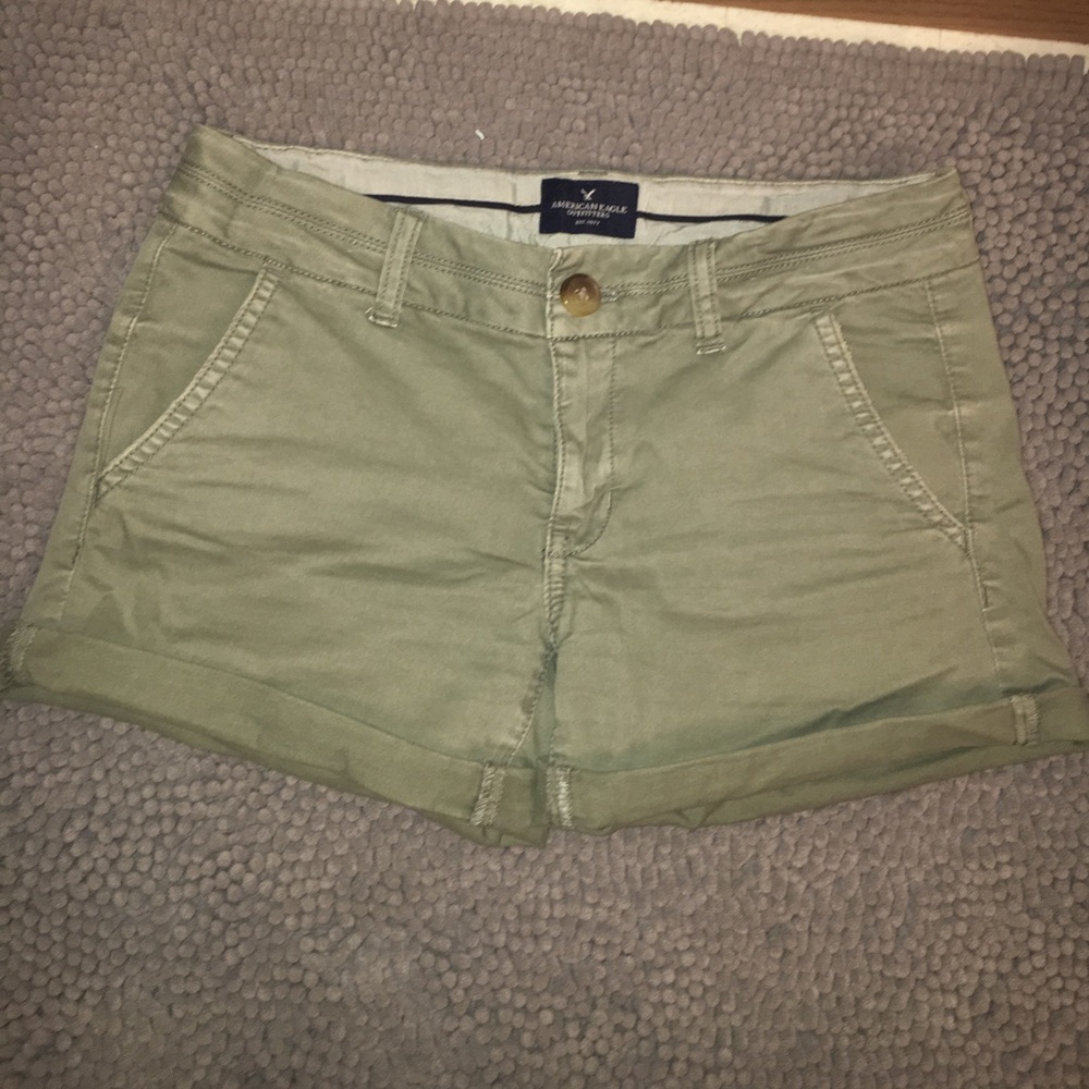 Light Olive Green American Eagle Outfitters Shorts