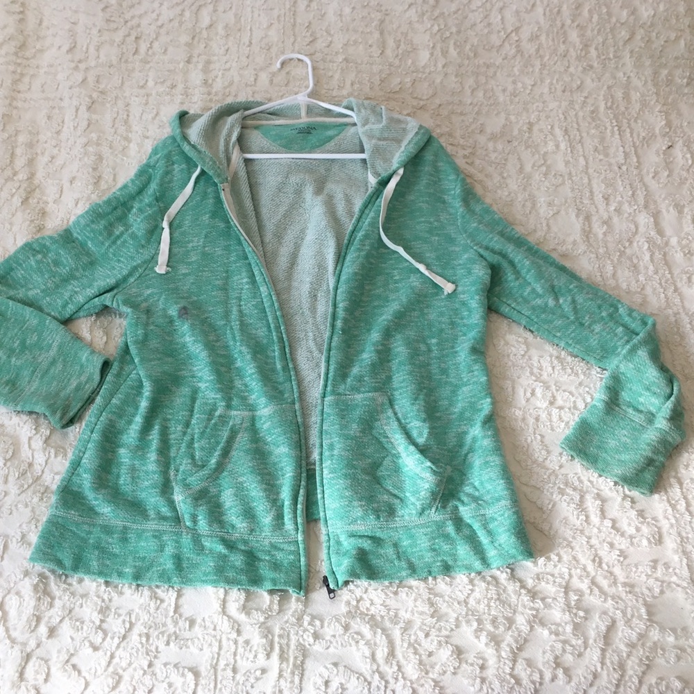 🚫SOLD🚫 Terrycloth Hoodie Aqua Mint - Picture 1 of 4