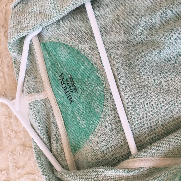 🚫SOLD🚫 Terrycloth Hoodie Aqua Mint - Picture 3 of 4