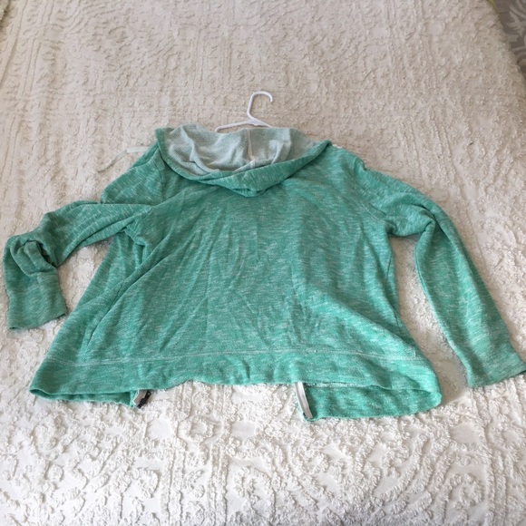 🚫SOLD🚫 Terrycloth Hoodie Aqua Mint - Picture 4 of 4