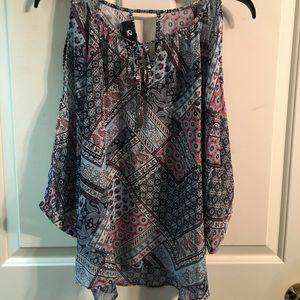 New without tags paisley print dress shirt