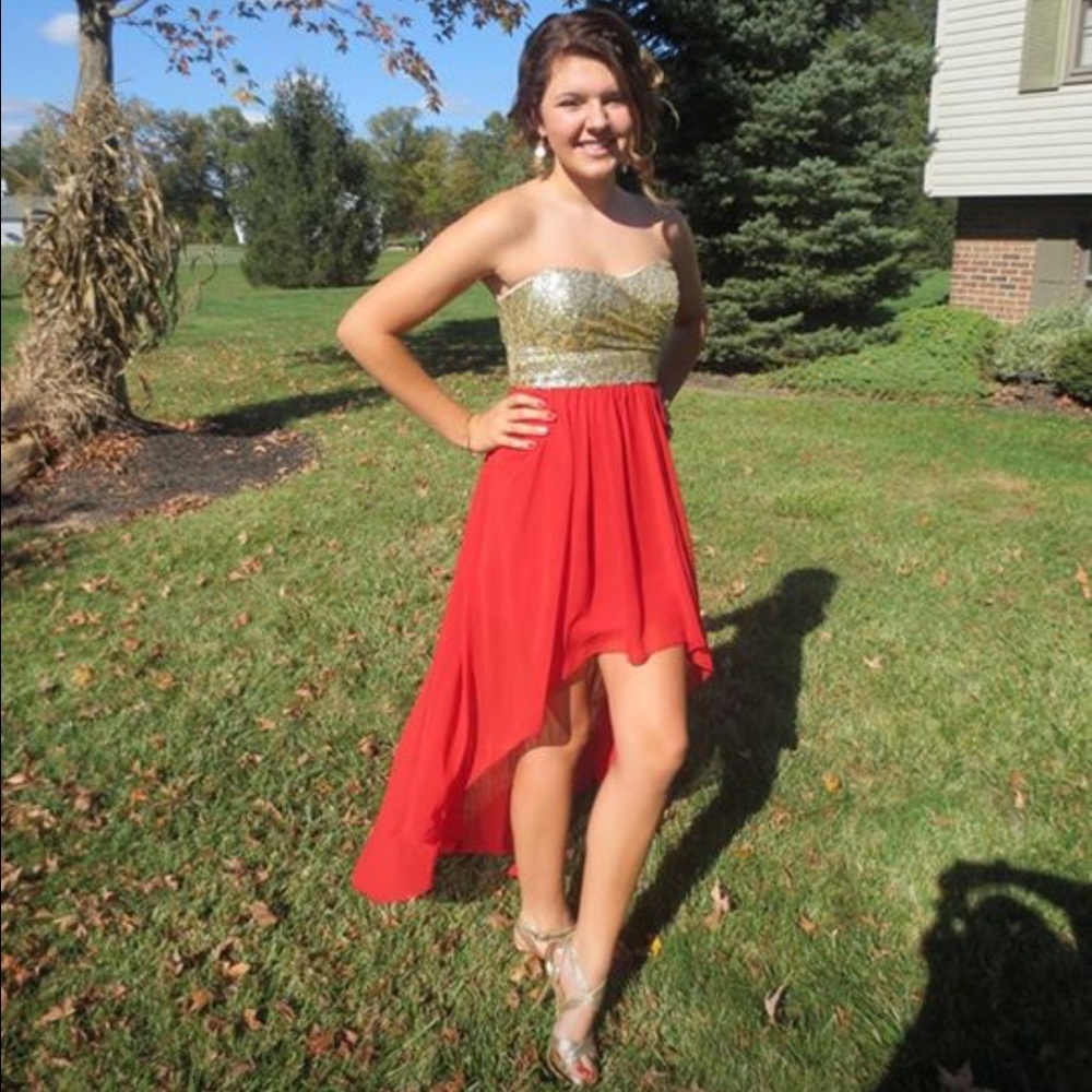 Homecoming dress high low dress