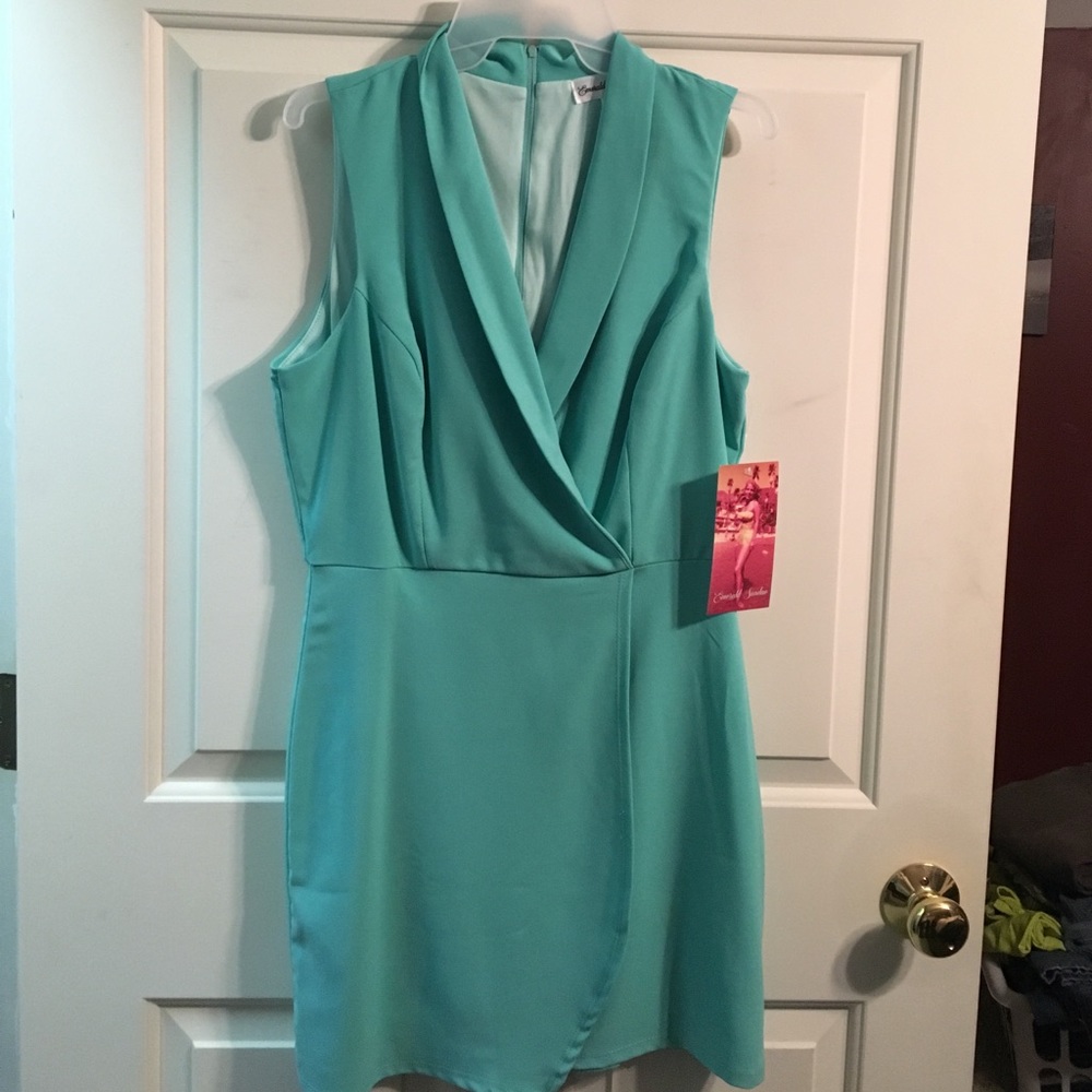 Light teal dress
