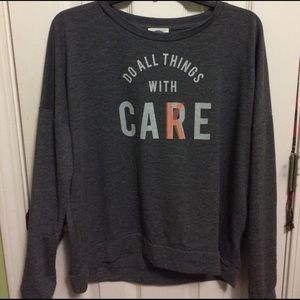 Graphic pullover sweatshirt