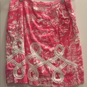 Used Lilly Pulitzer pink skirt