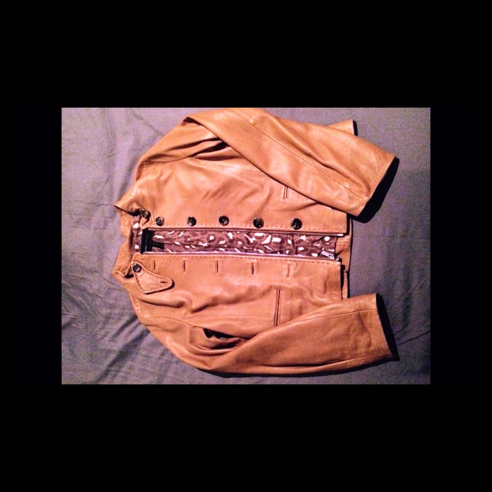 BCBG Max Azria Lamb Skin Leather Jacket (NWOT)