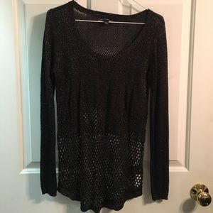 New black sweater with hole like details