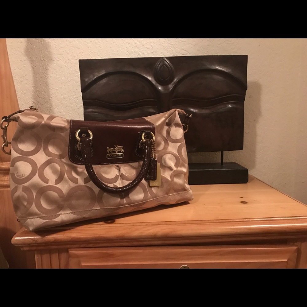 COACH large satchel bag.