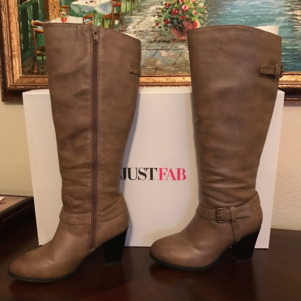 JustFab Taupe tall boots
