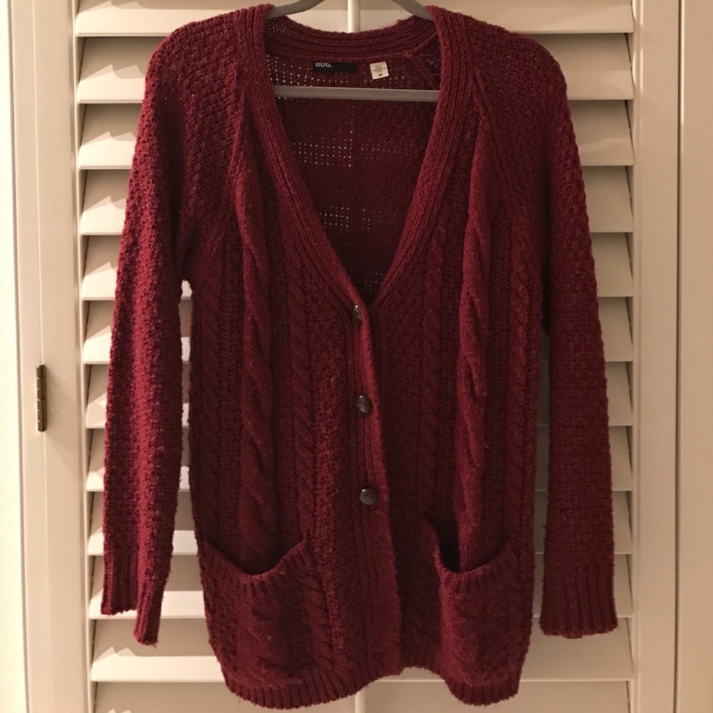 Thick Quilted Button Down Sweater - image 1