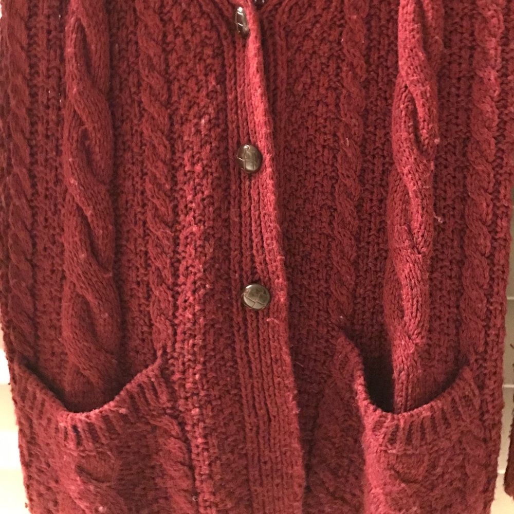 Thick Quilted Button Down Sweater - image 4