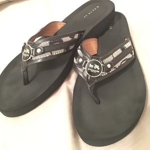 Coach flip flops