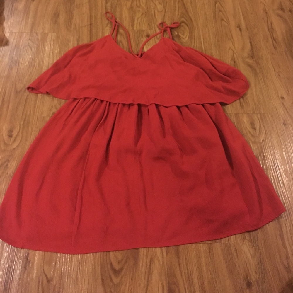 Forever 21 Red Dress with cut out on back