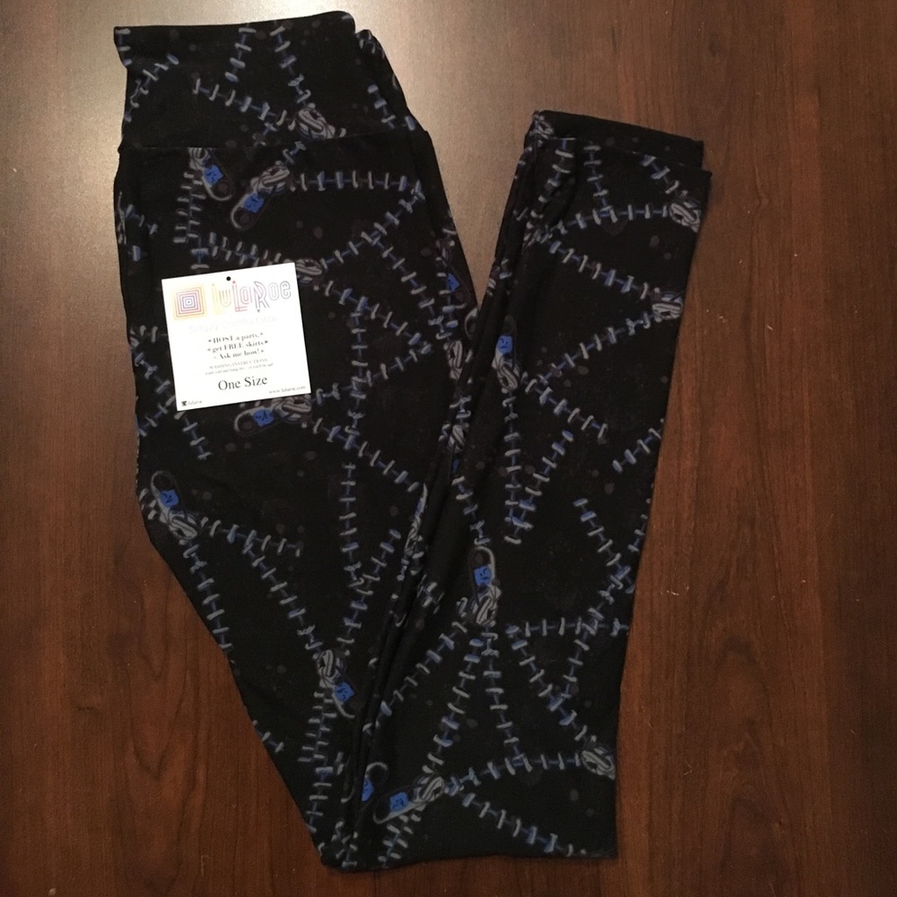 New lularoe rare zipper leggings OS