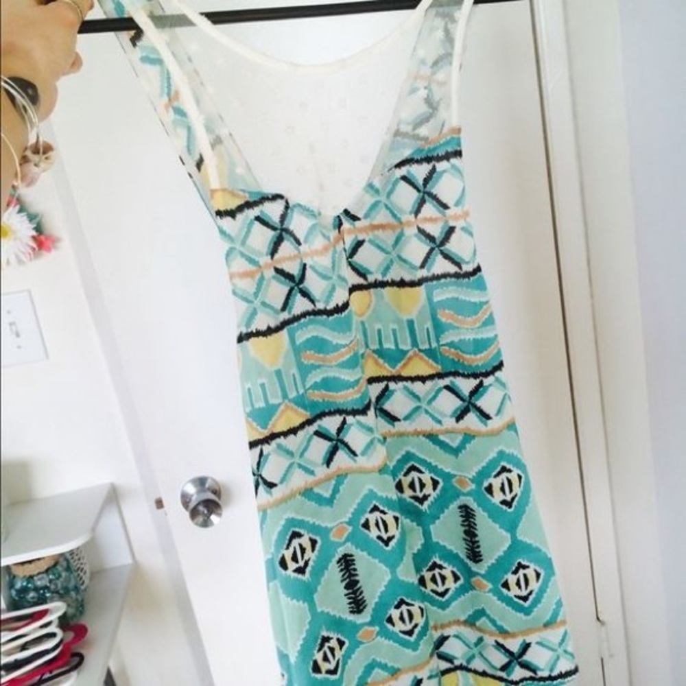 NWOT KIWITUCKER romper blue & green floral