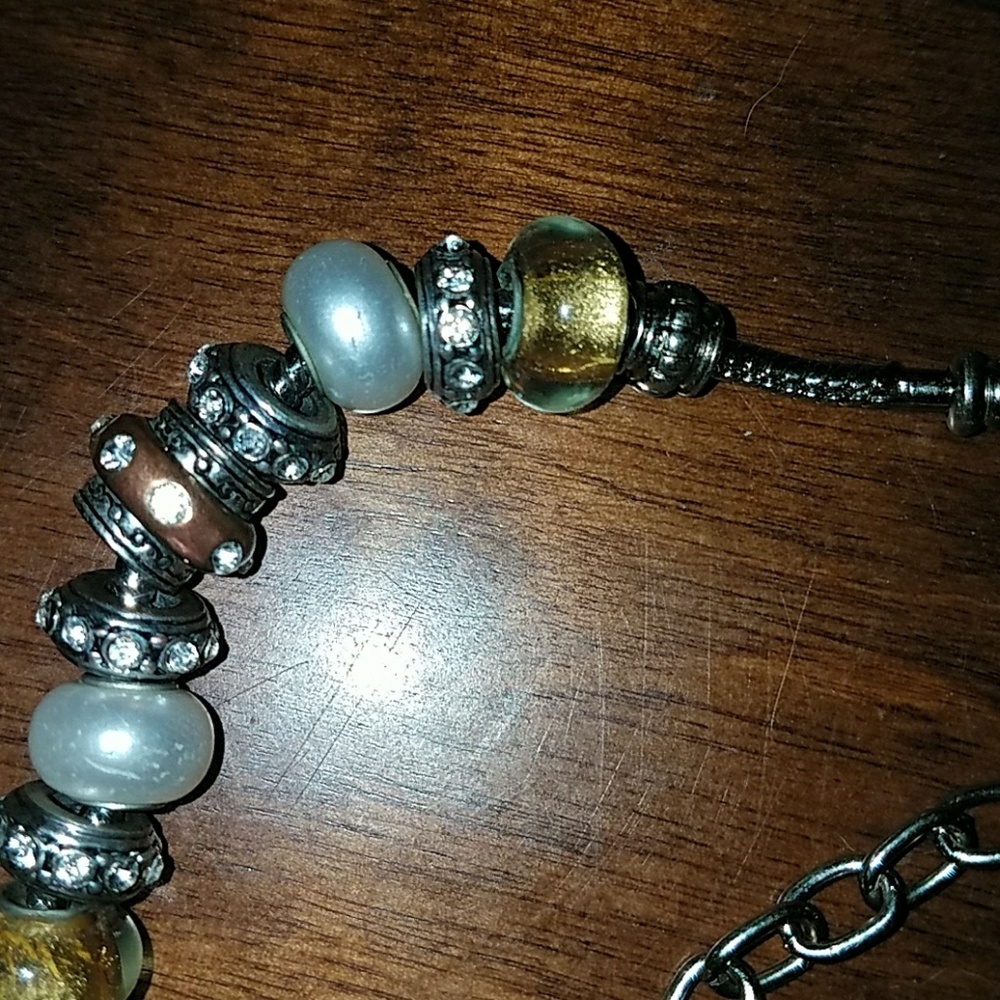 Silver tone bracelet