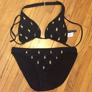 Ralph Lauren pony bikini bathing suit. Size medium