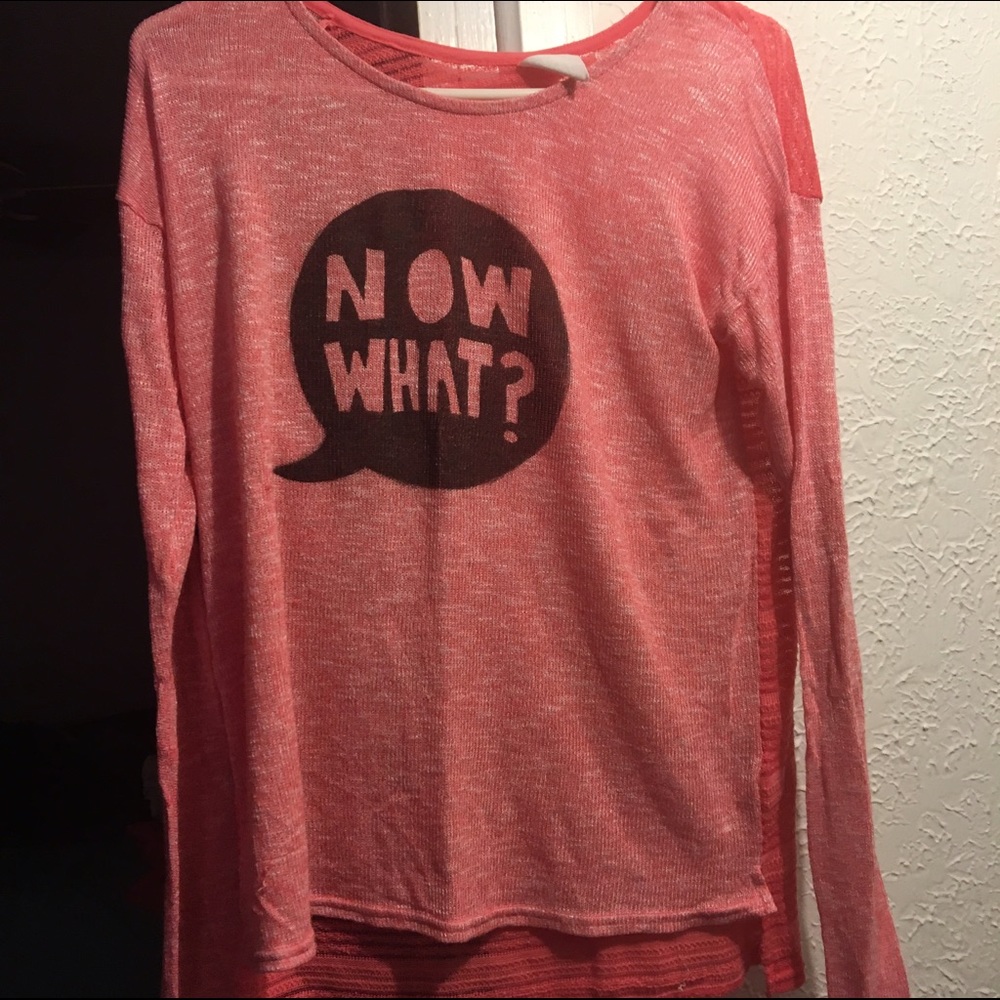 Pink 'Now What' top