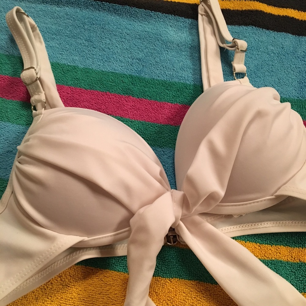White bikini top