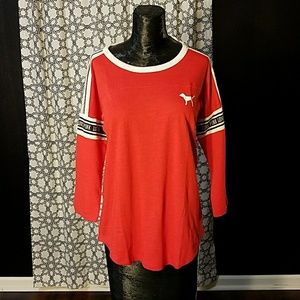 PINK baseball T