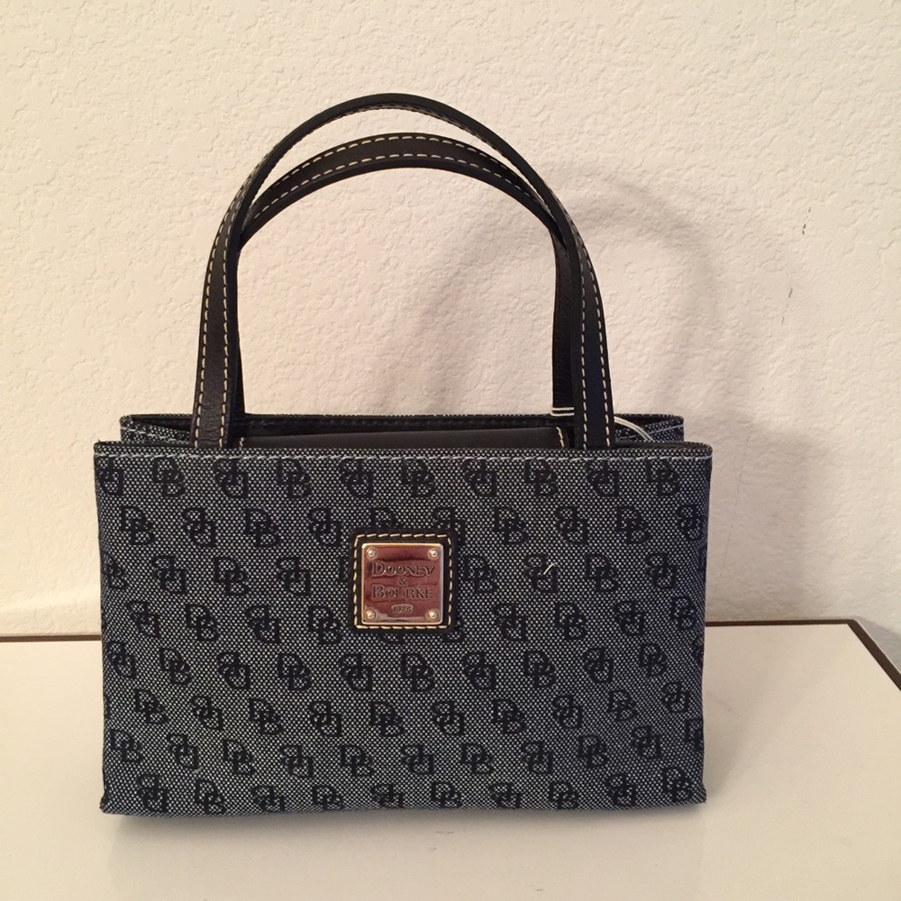 Dooney & Bourke Tiny East/West Jacquard satchel.