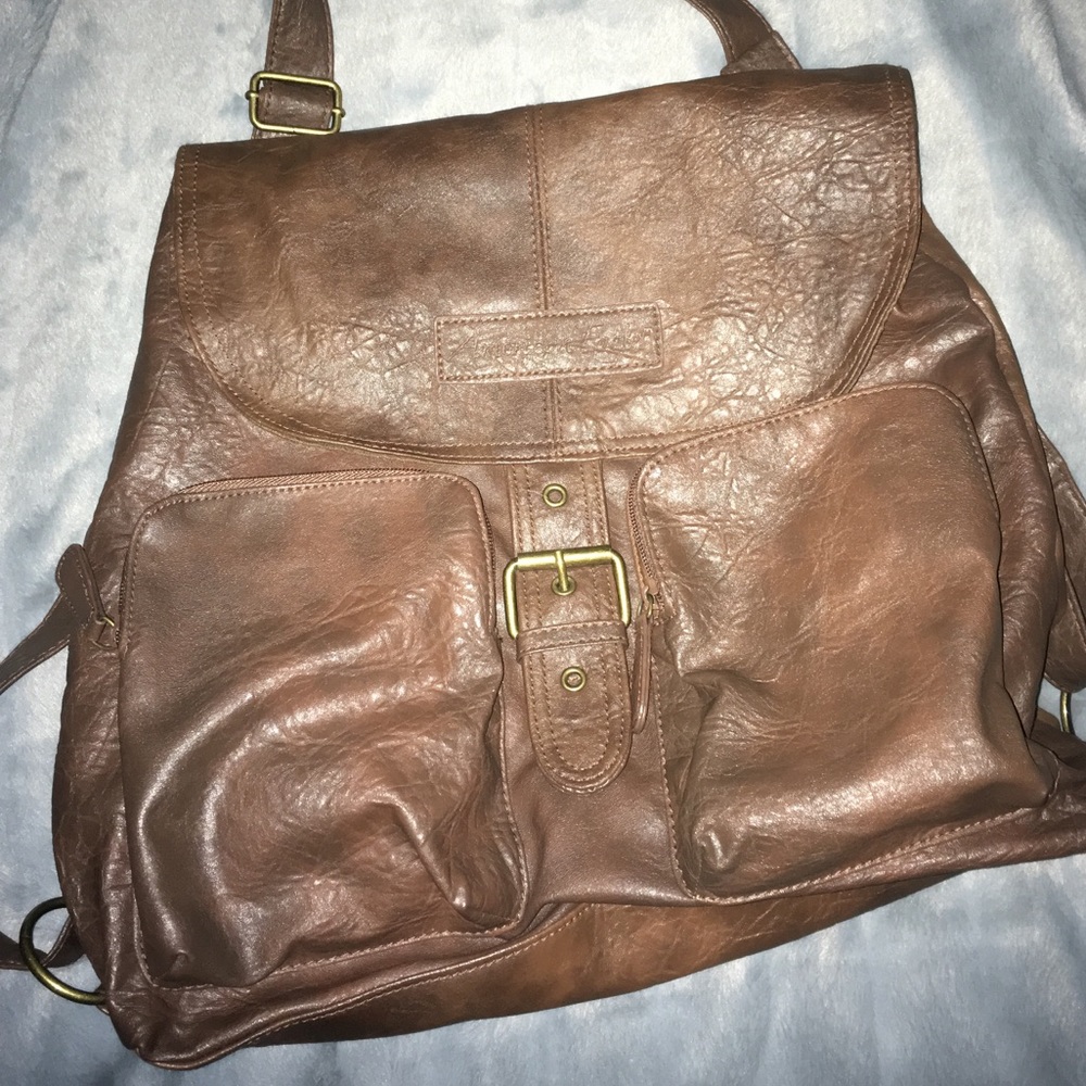 American Eagle Leather Backpack