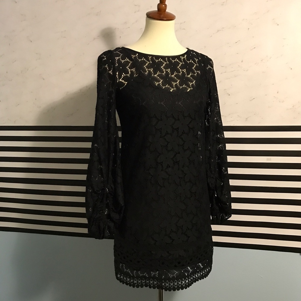 NWOT Black daisy dress from Nordstrom - Picture 3 of 5