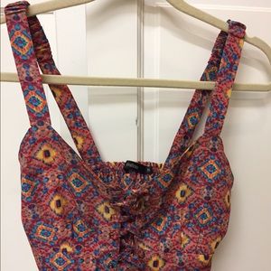 Millau LF crop top festival wear NWOT size small