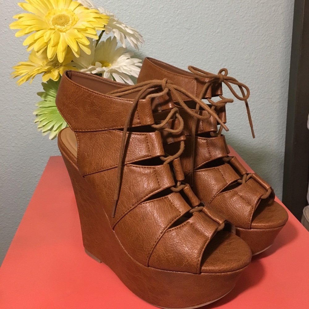 Strappy Platform Wedges